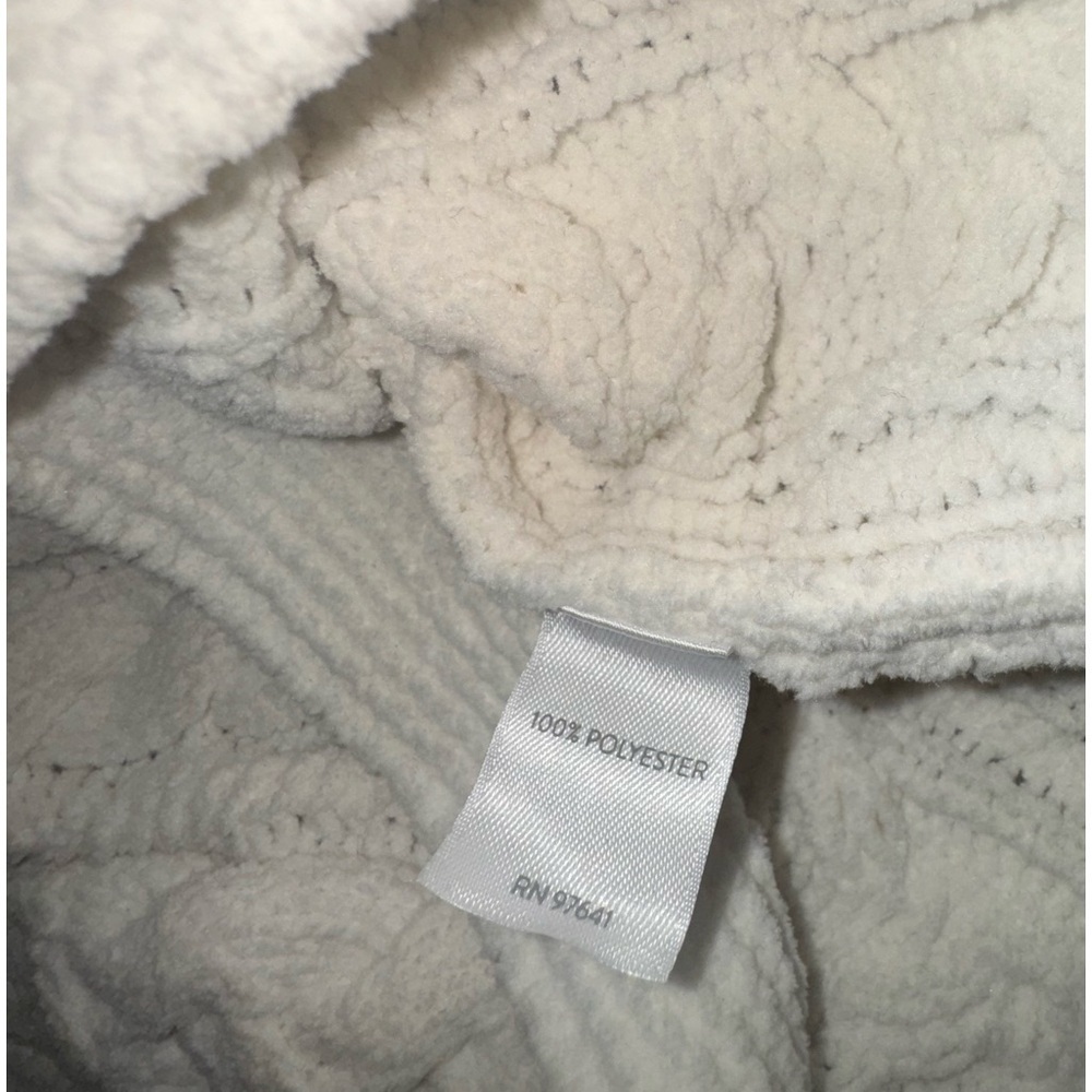 NWT J.Jill Chenille Cable Knit Sweater Pullover Cozy Fall Sweater in Bone S - Picture 11 of 13